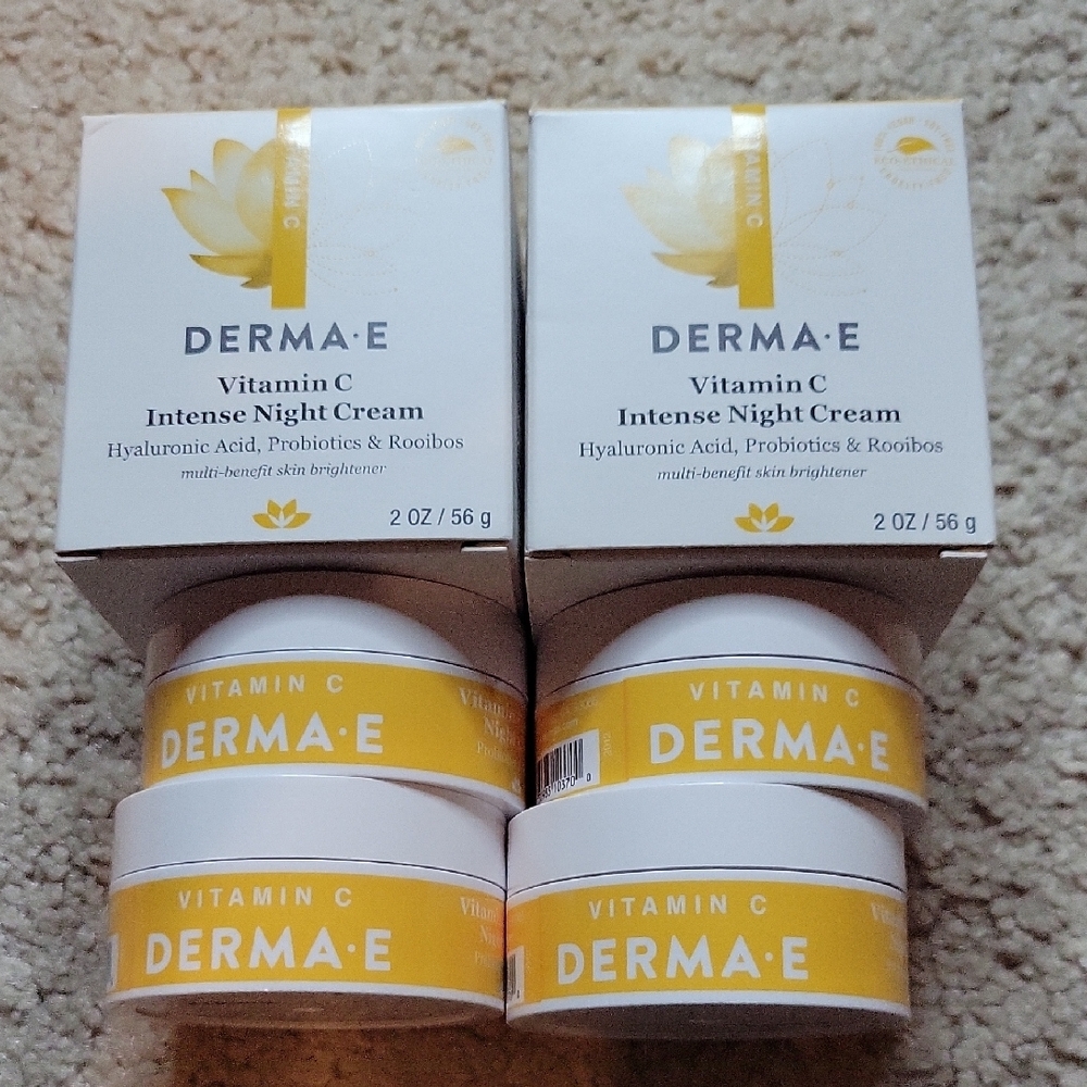 NWT DERMA E Vitamin C Intense Night Cream FULL SIZES AND TRAVEL SIZES